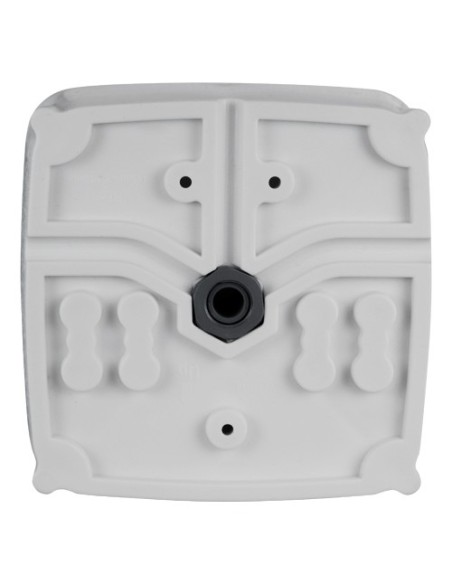 CAJA DE CONEXIONES - PARA CÁMARAS DOMO | 145(AL) X 145(AN) X 50(FO)MM - DOBLE SELLADO PARA EXTERIOR - NIVEL DE AGUA PARA CORRECT