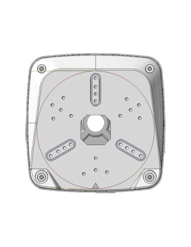 CAJA DE CONEXIONES INCLINADA 11 GRADOS - APTA PARA USO EXTERIOR - FABRICADA EN PLÁSTICO - COLOR BLANCO - 135 MM (AL) X 135 MM (A