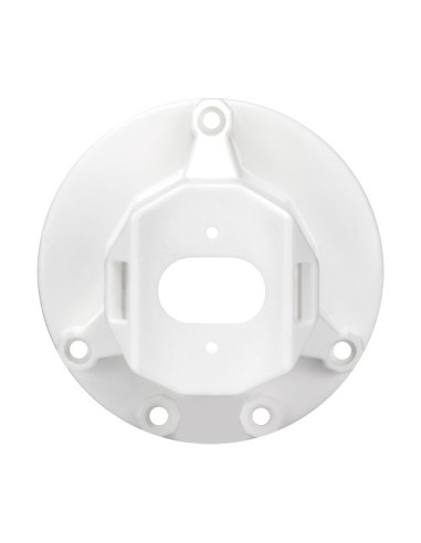 SOPORTE CON DOBLE ANCLAJE PARA TECHO - APTO PARA USO EN INTERIOR Y EXTERIOR - DIMENSIONES DE LA BASE 101 (Ø) MM - COMPATIBLE CON