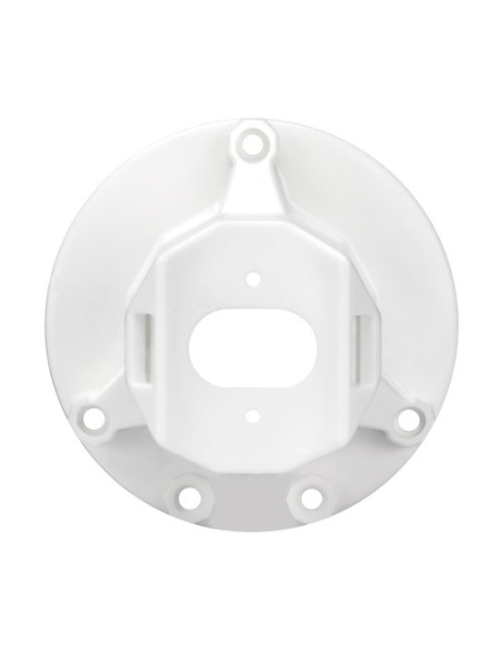 SOPORTE CON DOBLE ANCLAJE PARA TECHO - APTO PARA USO EN INTERIOR Y EXTERIOR - DIMENSIONES DE LA BASE 101 (Ø) MM - COMPATIBLE CON