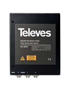 REPARTIDOR OPTICO FC/UPC 2D 1260...1650NM 4dB TELEVES 235701