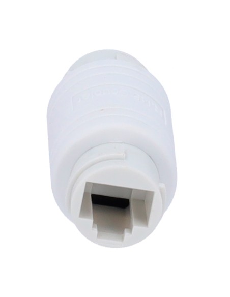 CONECTOR  - CONECTOR ENTRADA RJ45  - CONECTOR SAÍDA RJ45 - COMPATÍVEL COM UTP  - IP68 - COR BRANCO