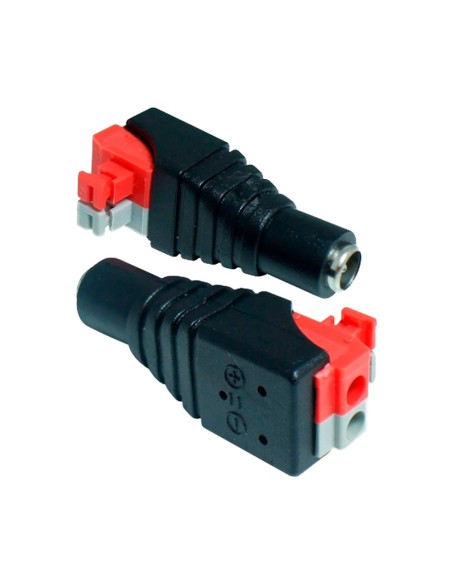 SAFIRE - CONECTOR DC HEMBRA DE FÁCIL CONEXIONADO - SALIDA +/ DE 2 TERMINALES - 36 MM (FO) - 13 MM (AN) - 5 G