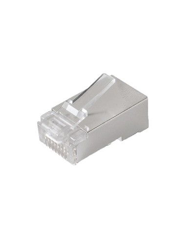 CONECTORES - RJ45 FTP CAT 5E PARA CRIMPAR - COMPATIBLE CON CABLE FTP - 20 MM (FO) - 10 MM (AN) - 5 G