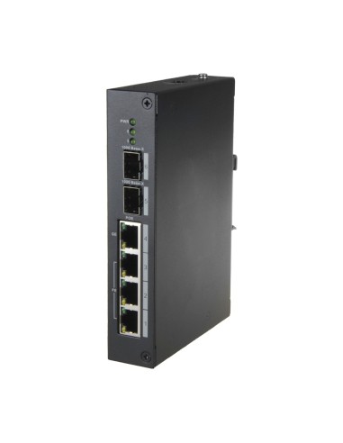 SWITCH POE X-SECURITY - 4 PUERTOS POE + 2 PUERTOS SFP DE FIBRA - VELOCIDAD 10/100 MBPS - 60W PUERTO 4 / 30W PUERTO 1-3 / MÁXIMO