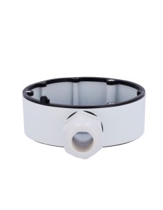 JUNCTION BOX - FOR DOME CAMERAS - SUITABLE FOR OUTDOOR USE - WALL OR CEILING INSTALLATION - WHITE COLOUR - CABLE PASS 2