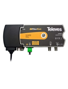 MINI-NODO OPTICO FIBERKOM, CON EMISOR DE CANAL DE RETORNO Y TECNOLOGIA OLC (1 FIBRA) 1550NM, RETORNO: 1610NM PO 3dBM TELEVES 238