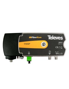 MINI-RECEPTOR OPTICO FIBERKOM, CON TECNOLOGIA OLC 1200...1600NM TELEVES 238101