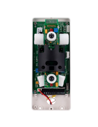 DETECTOR EXTERIOR DUEVI BAJO CONSUMO - INTEGRADO CON AJAX TRANSMITTER (INCORPORADO) - DOBLE PIR POR CADA LADO Y DOBLE PIR FRONTA