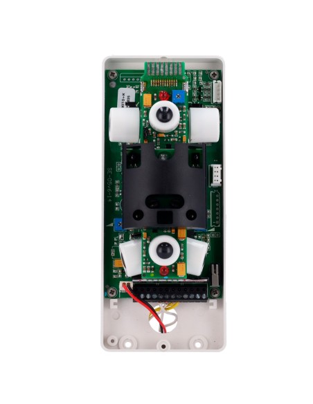 DETECTOR EXTERIOR DUEVI BAJO CONSUMO - INTEGRADO CON AJAX TRANSMITTER (INCORPORADO) - DOBLE PIR POR CADA LADO Y DOBLE PIR FRONTA
