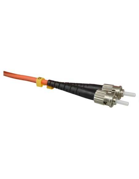 FIBER CABLE - DUPLEX - MULTIMODE - SC TO ST CONNECTOR - 5 METERS - ORANGE COLOR
