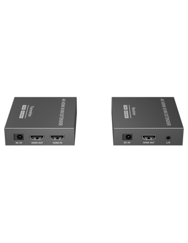 EXTENSOR KVM DE SEÑAL HDMI - ALCANCE 70 M - RESOLUCIÓN 4K - PERMITE CONEXIONES 1:1 - HDMI LOOP OUT