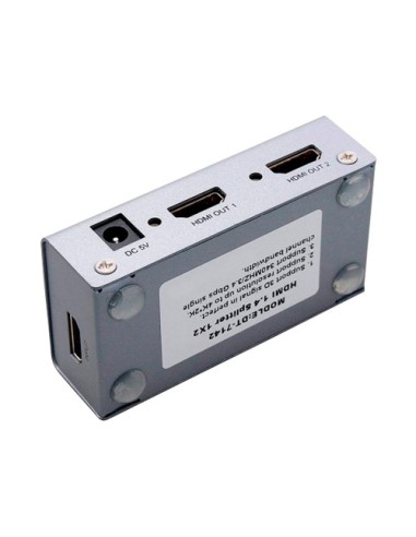SPLITTER DE SEÑAL HDMI - PERMITE 1:4 - RESOLUCIÓN 4K