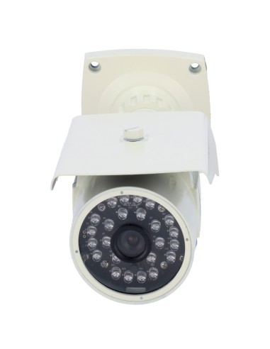 CÁMARA IP 720P PARA EXTERIOR - 24 LEDS IR ALCANCE 25 M - INSTALACIÓN PLUG&AMP;AMP;PLAY - ETHERNET Y WIFI - GRABACIÓN EN TARJETA