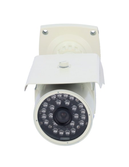 CÁMARA IP 720P PARA EXTERIOR - 24 LEDS IR ALCANCE 25 M - INSTALACIÓN PLUG&AMP;AMP;PLAY - ETHERNET Y WIFI - GRABACIÓN EN TARJETA