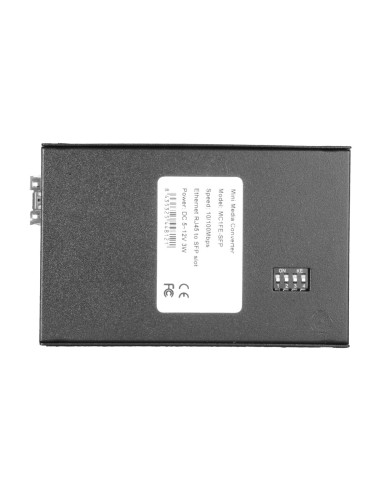 CONVERSOR DE MEDIOS - 1X ETHERNET RJ45 - 1X SFP - FAST ETHERNET - 10/100 BASE-TX - TAMAÑO REDUCIDO