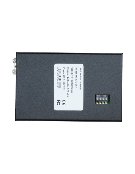 CONVERSOR DE MEDIOS - 2X ETHERNET RJ45 - 1X SFP - GIGABIT - 10/100/1000 BASE-TX - TAMAÑO REDUCIDO
