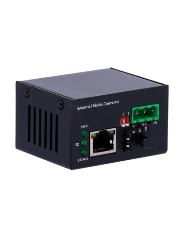 CONVERSOR DE MEDIOS INDUSTRIAL - 1X ETHERNET RJ45 - 1X SFP - GIGABIT - 10/100/1000 BASE-TX - TAMAÑO ULTRA COMPACTO - INSTALACIÓN