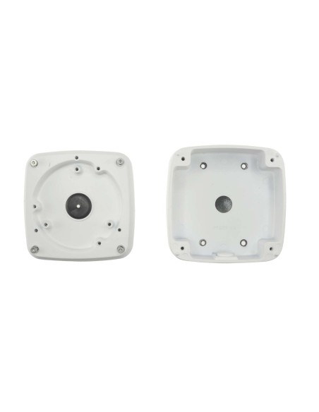 JUNCTION BOX - FOR BULLET AND DOME CAMERAS - SUITABLE FOR OUTDOOR USE - WALL OR CEILING INSTALLATION - CABLE PASS - WHITE COLOR