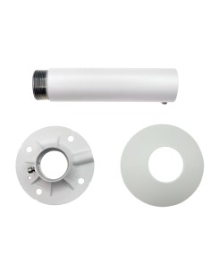 CEILING BRACKET - HEIGHT 240 MM X 120 (Ø) MM - VALID FOR EXTERIOR USE - WHITE COLOUR - X-SECURITY COMPATIBLE - CABLE PASS 2