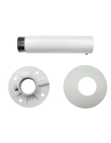 CEILING BRACKET - HEIGHT 240 MM X 120 (Ø) MM - VALID FOR EXTERIOR USE - WHITE COLOUR - X-SECURITY COMPATIBLE - CABLE PASS