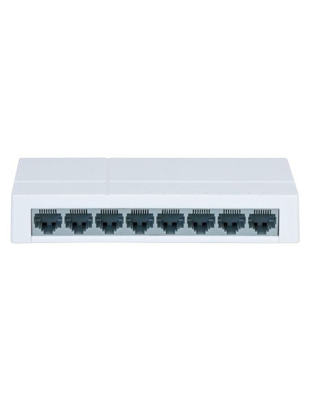 SWITCH BRANDED FAST ETHERNET - 8 PUERTOS RJ45 - VELOCIDAD 10/100MBPS - BUFFER MEJORADO PARA TRANSMISIÓN DE VIDEO - PLUG AND PLAY