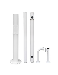 BÁCULO PARA CCTV - 4.5 METROS DE ALTURA - FABRICADO EN ACERO GALVANIZADO - 3 PIEZAS DE 1,5 METROS QUE CONSTITUYEN EL POSTE - SOP 2