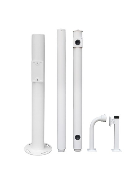 BÁCULO PARA CCTV - 4.5 METROS DE ALTURA - FABRICADO EN ACERO GALVANIZADO - 3 PIEZAS DE 1,5 METROS QUE CONSTITUYEN EL POSTE - SOP