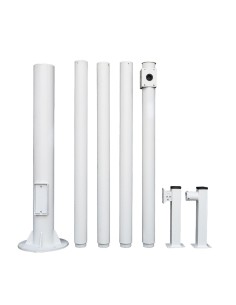 BÁCULO PARA CCTV - 6 METROS DE ALTURA - FABRICADO EN ACERO GALVANIZADO - 5 PIEZAS DE 1,2 METROS QUE CONSTITUYEN EL POSTE - SOPOR 2