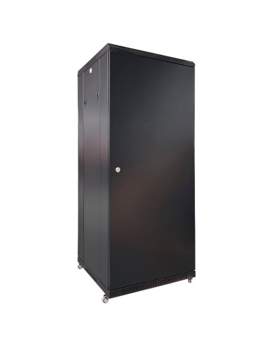 ARMARIO RACK PARA SUELO - HASTA 27U RACK DE 19&QUOT;(600*600) - HASTA 800 KG DE CARGA - CON VENTILACIÓN Y PASACABLES - 2 VENTILA
