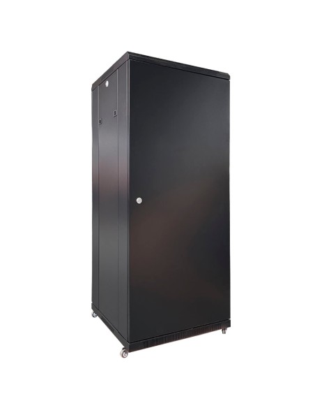 ARMARIO RACK PARA SUELO - HASTA 27U RACK DE 19&QUOT;(600*600) - HASTA 800 KG DE CARGA - CON VENTILACIÓN Y PASACABLES - 2 VENTILA