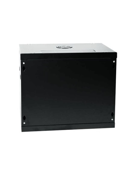 ARMARIO RACK PARA PARED - HASTA 9U RACK DE 19&QUOT; - HASTA 100 KG DE CARGA - CON VENTILACIÓN Y PASACABLES - PROFUNDIDAD 600 MM