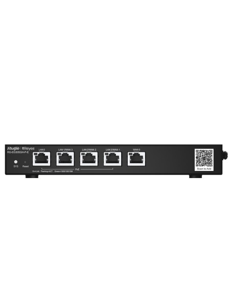 REYEE ROUTER POE CONTROLADOR CLOUD - 4 PUERTOS POE+ LAN + 1 PUERTO WAN - 5 PUERTOS RJ45 10/100 /1000 MBPS - ADMITE HASTA 4 WAN P