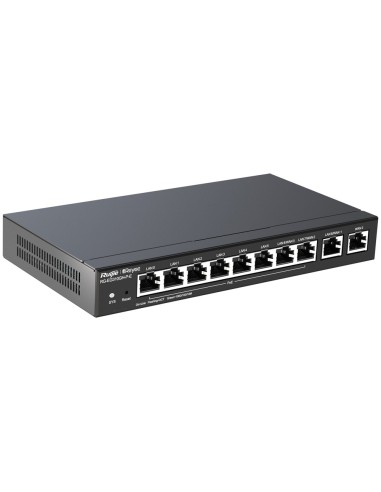 REYEE ROUTER POE CONTROLADOR CLOUD - 9 PUERTOS GE LAN + 1 PUERTO GE WAN - 8 PUERTOS POE+ 802.3AF/AT / HASTA 110W EN TOTAL - ADMI