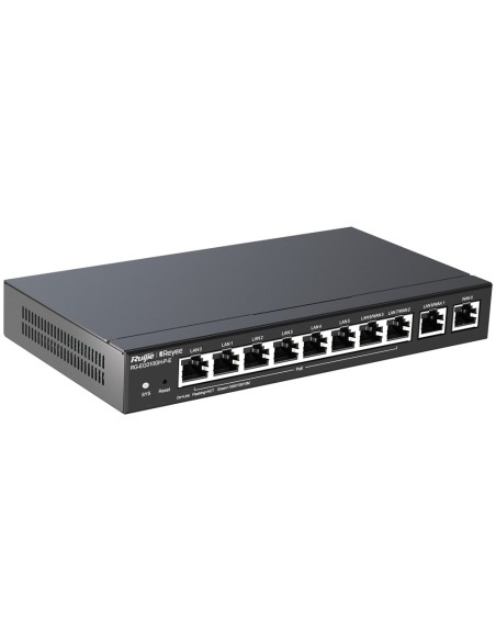 REYEE ROUTER POE CONTROLADOR CLOUD - 9 PUERTOS GE LAN + 1 PUERTO GE WAN - 8 PUERTOS POE+ 802.3AF/AT / HASTA 110W EN TOTAL - ADMI