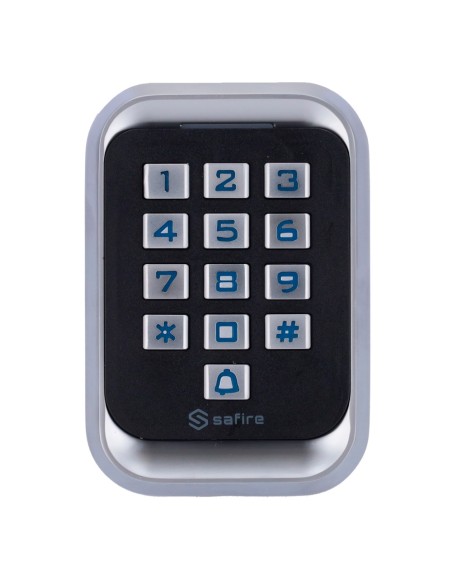 CONTROL DE ACCESO AUTÓNOMO - ACCESO POR TARJETA EM Y PIN - SALIDA DE RELÉ, PULSADOR Y TIMBRE - WIEGAND 26 - CONTROL DE TIEMPOS -