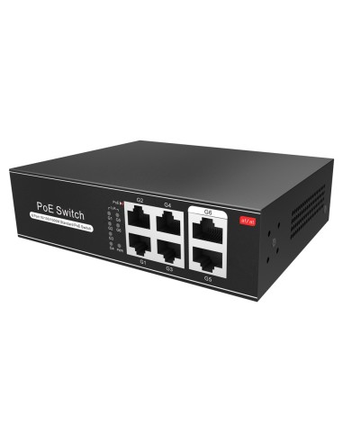 POE SWITCH - 4 POE PORT(S) + 2 UP-LINK PORT(S) - SPEED UP TO 1000 MBPS ON ALL PORTS - UP TO 60W IN TOTAL FOR ALL PORTS - BANDWI