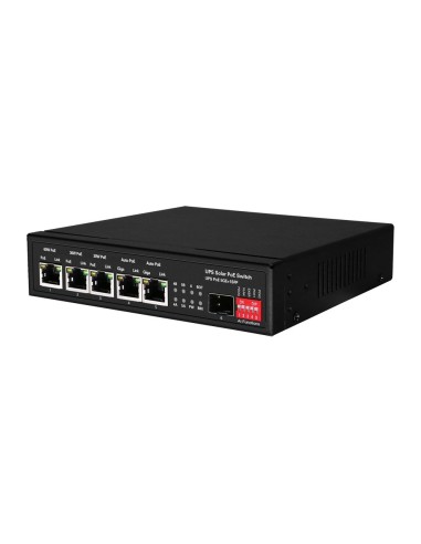 POE SWITCH - 5 POE PORTS + 1 SFP - PORT SPEED 10/100/1000 MBPS - 1XHI-POE (60W) + 2XPOE+ (30W) + 2X24/48V (25W) - UP TO 65W OF 