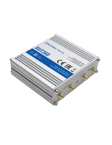 TELTONIKA ROUTER 4G INDUSTRIAL - 2 PUERTOS ETHERNET RJ45 FAST ETHERNET - 4G (LTE) CAT 6 HASTA 300MBPS - 2X ENTRADAS + 2X SALIDAS