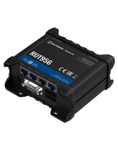 TELTONIKA ROUTER 4G INDUSTRIAL - 4 PUERTOS ETHERNET RJ45 FAST ETHERNET - DUAL SIM 4G (LTE) CAT 4 HASTA 150MBPS - 3X ENTRADA + 3X