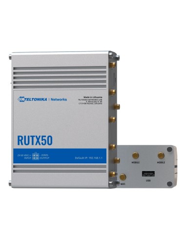 TELTONIKA ROUTER 5G INDUSTRIAL - 5G SUB-6GHZ SA/NSA  - DOBLE MÓDEM DUAL SIM  - WI-FI 5 - POSICIONAMIENTO GNSS - 5 PUERTOS ETHERN