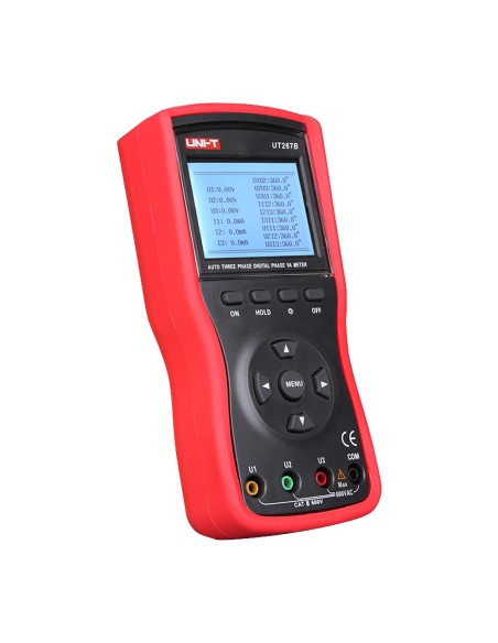 PINZA AMPERIMÉTRICA TRIFÁSICA - PANTALLA LED RETROILUMINADA - MEDICIÓN EN AC HASTA 600V Y 20A - MEDICIÓN DE POTENCIA ACTIVA, REA