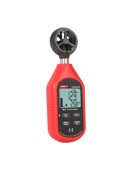 ANEMÓMETRO DE MANO - SENSOR DE VELOCIDAD DEL VIENTO DE ALTA PRECISIÓN - SENSOR DE TEMPERATURA - VALORES MÁXIMOS, MÍNIMOS Y MEDIO