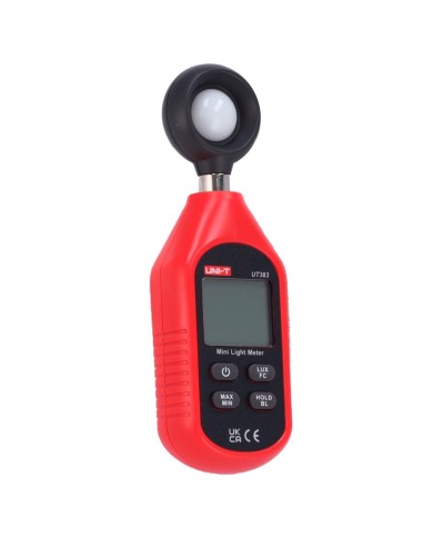 MEDIDOR DE ILUMINANCIA DE MANO - DISPLAY RETROILUMINADO - ALTA FRECUENCIA DE MUESTREO - VALORES CARACTERÍSTICOS: MAX/MIN - APAGA