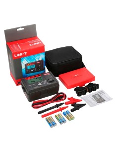 MEDIDOR DE RESISTENCIA DE AISLAMIENTO ELÉCTRICO - DISPLAY LCD DE HASTA 2000 CUENTAS - MEDICIÓN DE VOLTAJE AC HASTA 600V - APAGAD 2