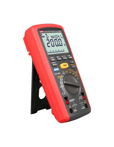 MEDIDOR DE RESISTENCIA DE AISLAMIENTO - MULTIMÉTRO DE VOLTAJE AC Y DC HASTA 600V - RANGOS 50/100/250V/500V/1000V - MIDE RESISTEN