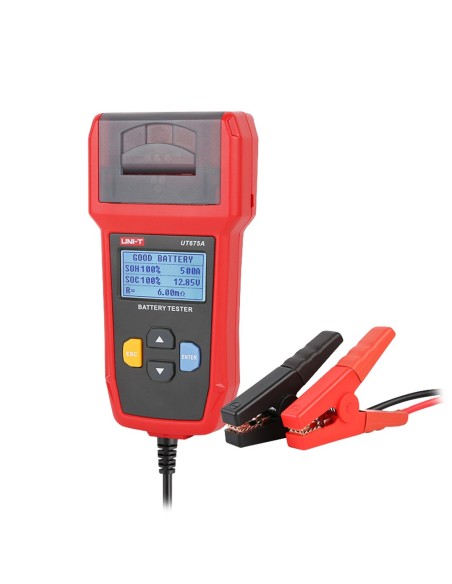 TESTER DE BATERÍAS - MIDE CAPACIDAD, VOLTAJE, RESISTENCIA Y ESTADO - TESTEO DE CARGA Y ARRANQUE DE BATERÍAS 12V/24V - APTO PARA