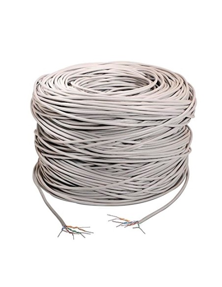 CABLE UTP SAFIRE - CATEGORÍA 5E - ROLLO DE 305 METROS - CONDUCTOR OFC, PUREZA 99.9% COBRE - DIÁMETRO 5.5 MM - CUBIERTA COLOR GRI