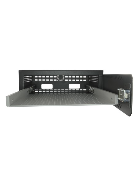 CAJA FUERTE PARA DVR - ESPECÍFICO PARA CCTV - PARA DVR DE 1,5/2U RACK - CERRADURA MECÁNICA - CON VENTILACIÓN Y PASACABLES - CALI