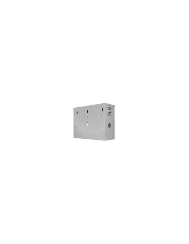 ALIMENTADOR PARA CONTROL DE ACCESO - CONFIGURABLE NO/NC - SALIDA DC 13.5V / 2A - CAJA DE METAL CON CERRADURA - BATERÍA AUXILIAR